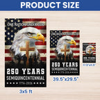 One Nation Under God 1776 2026 Semiquincentennial 250 Years American Flag