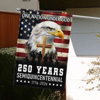 One Nation Under God 1776 2026 Semiquincentennial 250 Years American Flag