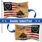 United States of America We The People Patriotic Grommet Flag for 250 Years