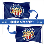 Patriotic 250 Years of America 1776 2026 Semiquincentennial Grommet Flag