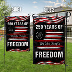 We The People 1776 2026 Distressed 250 Years of Freedom US Flag