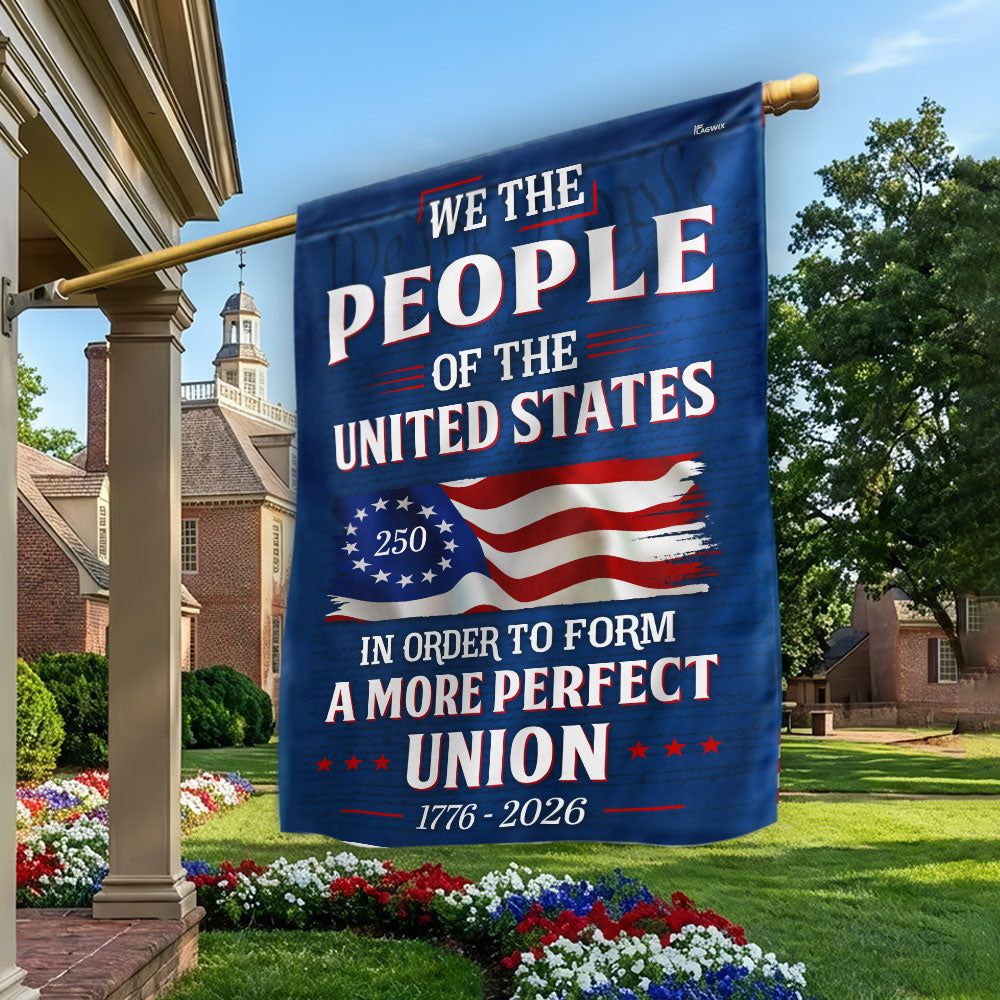 We The People of The United States 250 Years American 1776 2026 Flag