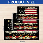 We The People 1776 2026 American Grommet Flag, 250 Years of American Heritage Patriotic