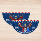 250 Years of Freedom Fan Flag Eagle for American Semiquincentennial