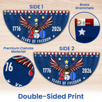 250 Years of Freedom Fan Flag Eagle for American Semiquincentennial