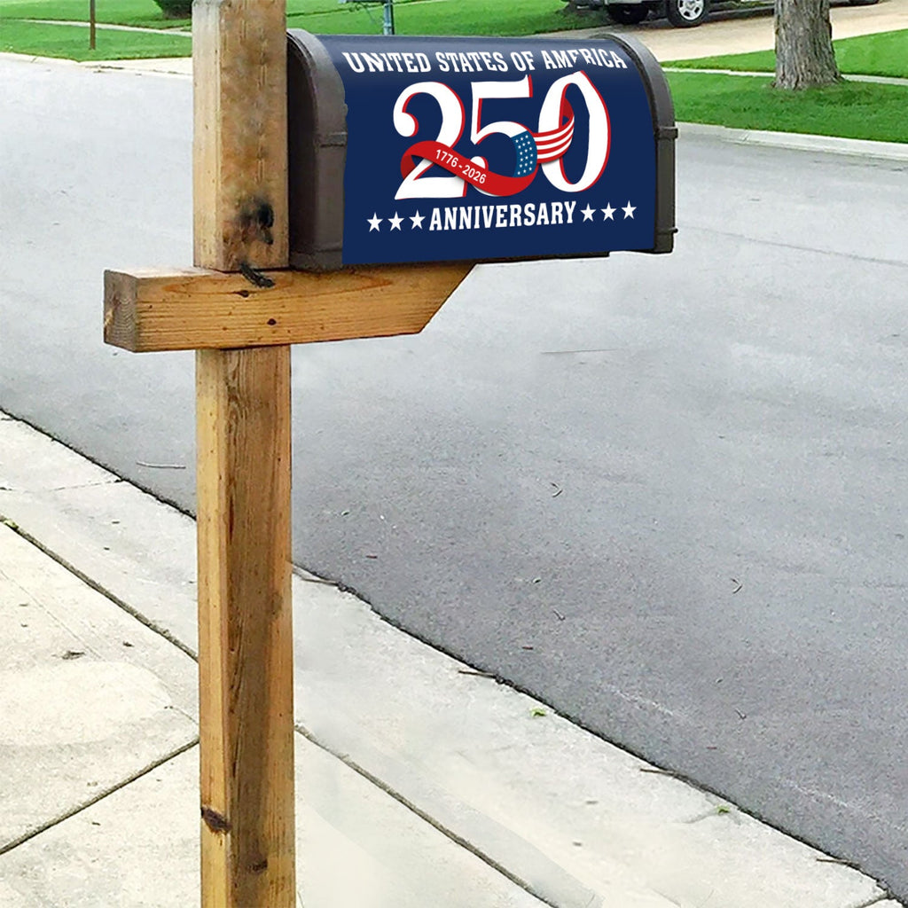 250th Anniversary United States of America Flag Patriot Mailbox Cover