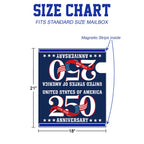 250th Anniversary United States of America Flag Patriot Mailbox Cover