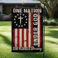 One Nation Under God 250 Years of Blessing 1776 2026 Patriotic Flag