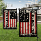 One Nation Under God 250 Years of Blessing 1776 2026 Patriotic Flag