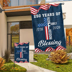 American Patriotic 1776 2026 Flag, 250 Years of Blessing Faith Flag