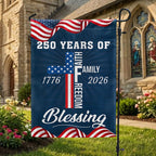 American Patriotic 1776 2026 Flag, 250 Years of Blessing Faith Flag
