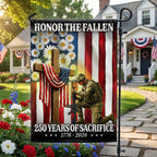 Honoring 250 Years of Sacrifice 1776 2026 Veterans Memorial Day Flag