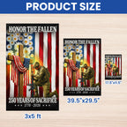 Honoring 250 Years of Sacrifice 1776 2026 Veterans Memorial Day Flag
