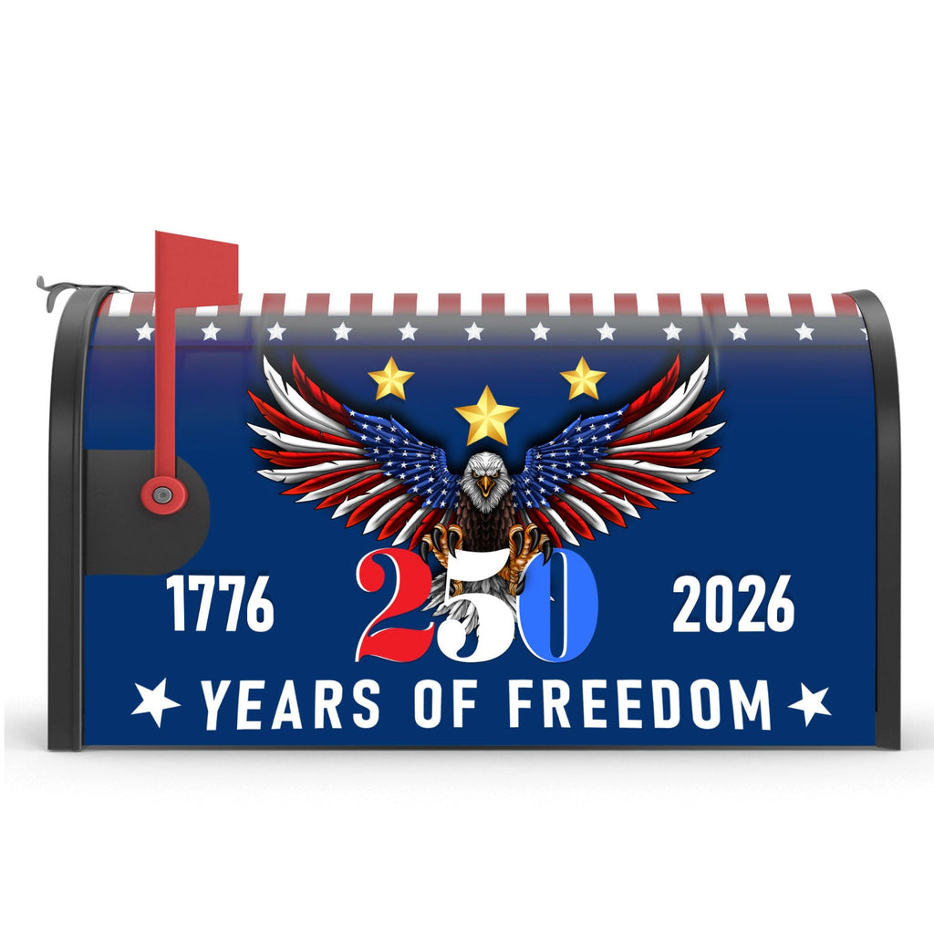250 Years of Freedom 1776 2006 Patriotic Mailbox Cover For Independence Day