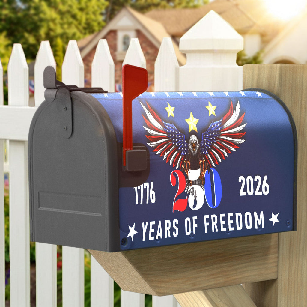 250 Years of Freedom 1776 2006 Patriotic Mailbox Cover For Independence Day