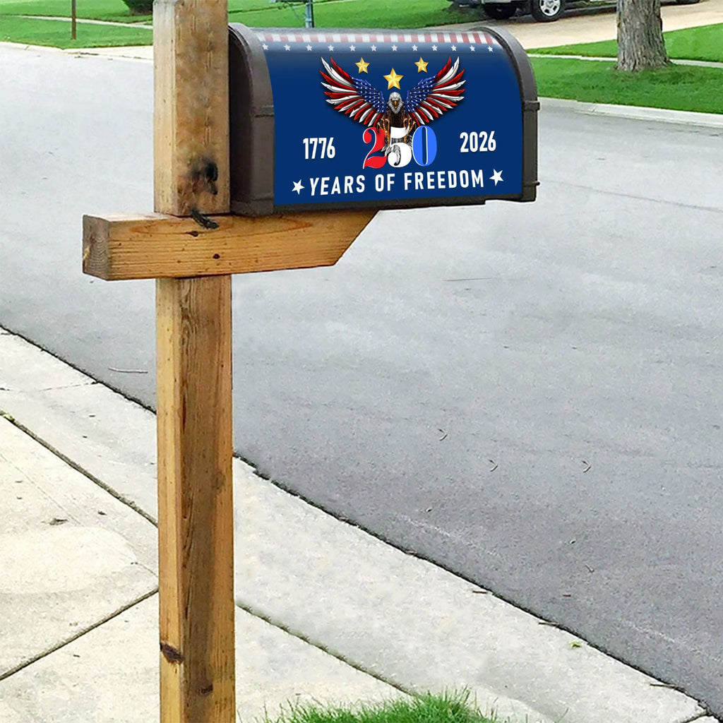 250 Years of Freedom 1776 2006 Patriotic Mailbox Cover For Independence Day