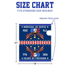 250 Years of Freedom 1776 2006 Patriotic Mailbox Cover For Independence Day