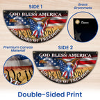 250 Years God Bless America Flag, Patriotic 1776 2026 Freedom Fan Flag