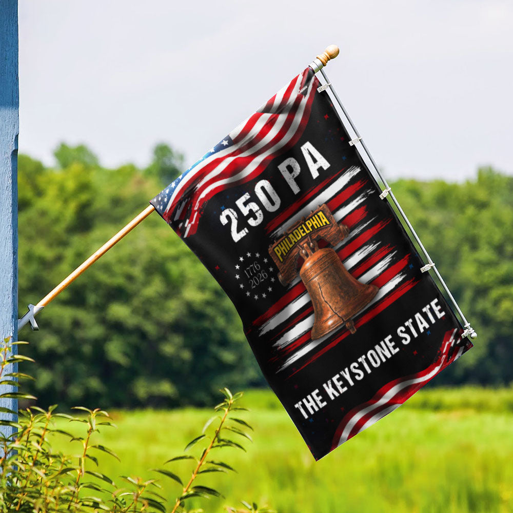 250 PA Philadelphia Keystone State Anniversary 1776 2026 American Flag