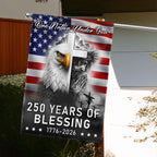 250 Years of Blessing Nation Under God, 1776 2026 American Outdoor Flag