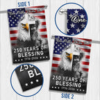 250 Years of Blessing Nation Under God, 1776 2026 American Outdoor Flag