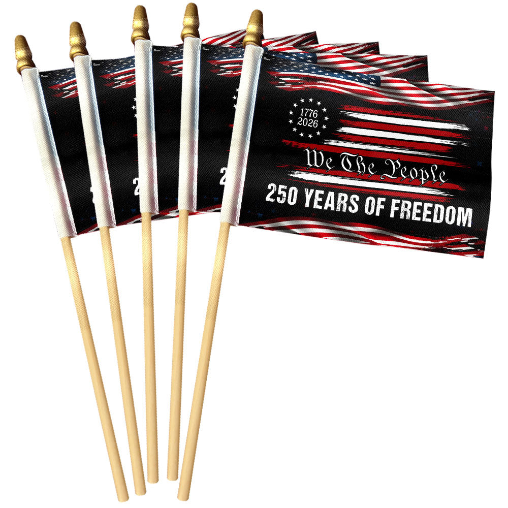 America 250th Anniversary We The People 1776 2026 Handheld Flag