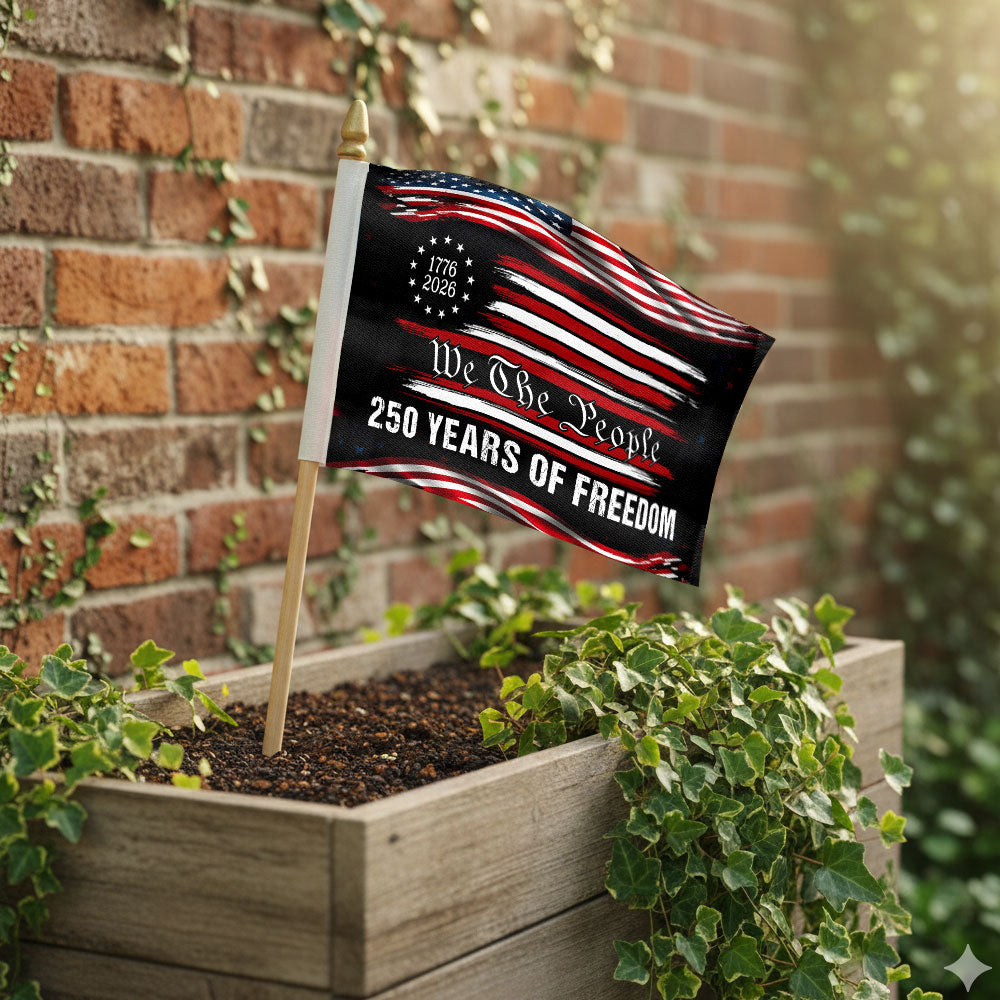 America 250th Anniversary We The People 1776 2026 Handheld Flag