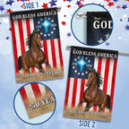 God Bless America Patrotic Horse Flag, 250 Years of Freedom Farm Flag