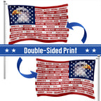 Patriotic United States America Grommet Flag, States Flag 250 Years