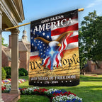 God Bless America We The People Eagle Flag for 250 Years of Freedom