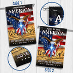 God Bless America We The People Eagle Flag for 250 Years of Freedom