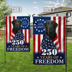 1776 2026 Labrador Retriever American Flag for 250 Years Decor