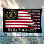 We The People The Original Thirteen 1776 America 250 Years Grommet Flag