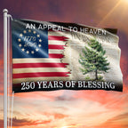 250 Years of Blessing Appeal To Heaven Patriotic 1776 2026 American Grommet Flag