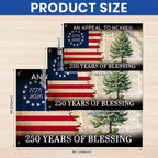 250 Years of Blessing Appeal To Heaven Patriotic 1776 2026 American Grommet Flag