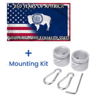 America's 250th Wyoming Flag, The Equality State Patriotic Grommet Flag