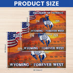 America 250th Wyoming State Grommet Flag, WY Forever West 1776 2026 Decor