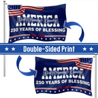250 Years of Blessing 1776 2026 Flag, God America Patriotic Grommet Flag