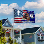 America KY In God We Trust American Grommet Flag, Kentucky Unbridled Spirit 250 Years Decor