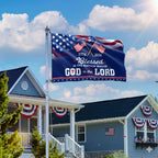 250 Years of America Blessed is Nation 1776 2026 Patriotic Grommet Flag