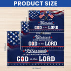 250 Years of America Blessed is Nation 1776 2026 Patriotic Grommet Flag