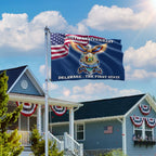 250 Years USA The First State Grommet Flag, Delaware Small Wonder Patriotic Decor