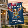 Patriotic 250 Years Delaware The First State Flag, Small Wonder Decor