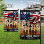 250 Years of Faith Freedom Sacrifice, Mt Rushmore 1776 2026 American Flag