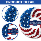 Patriotic Front Door Wreath 1776 2026 We The People for America 250 Years Decor