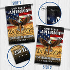 God Bless America 1776 2026 Flag, 250 Years of Freedom Christ Cross Flag