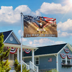 Patriotic 250 Years of Blessing 1776 2026 Grommet Flag, We The People God American Flag
