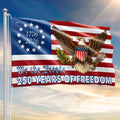 250 Years Betsy Ross Flag, We The People Bald Eagle Shield Patriotic Grommet Flag