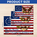 250 Years Betsy Ross Flag, We The People Bald Eagle Shield Patriotic Grommet Flag