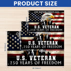 America 250th Anniversary Flag, US Veteran Semiquincentennial 1776 2026 Grommet Flag